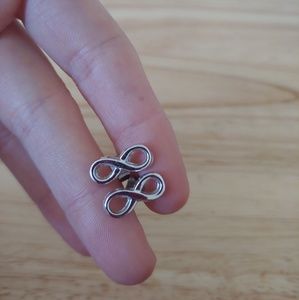 Small infinity earrings